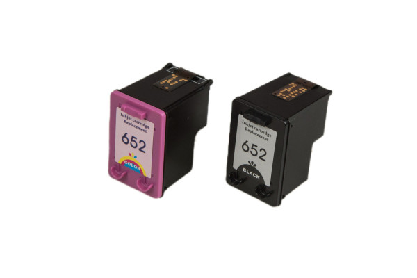 Regenerowany wkład atramentowy F6V25AE#BHK / F6V24AE#BHK, no.652XL, black+color/20ml+18ml do drukarek HP (BULK)