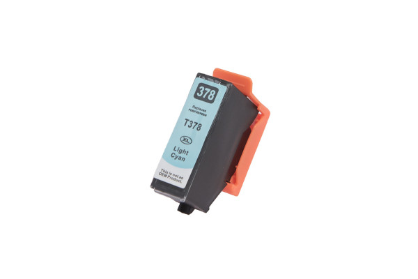 Kompatibilní inkoustová náplň C13T37854010, 378XL, light cyan, 13ml listů pro tiskárny Epson (BULK)