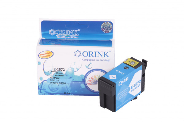 Compatible ink cartridge C13T15724010, T1572, 29,5ml for Epson printers (Orink box)