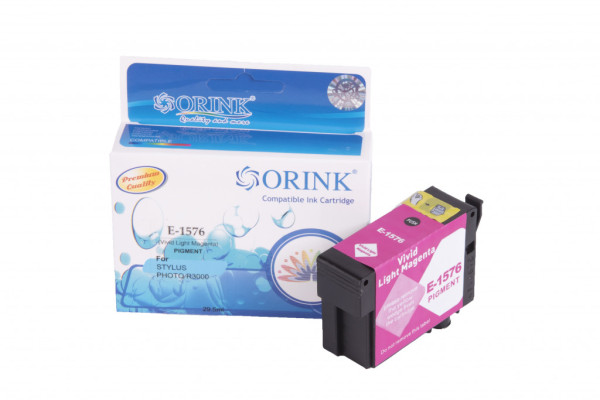 Compatible ink cartridge C13T15764010, T1576, 29,5ml for Epson printers (Orink box)