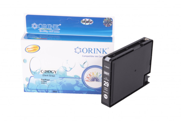 Cовместимый струйный картридж 4870B001, PGI29DGY, dark grey, 38ml для принтеров Canon (Orink box)
