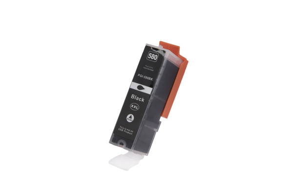 Compatible ink cartridge 1970C001, PGI580BK XXL, 25,7ml yield for Canon printers (BULK)