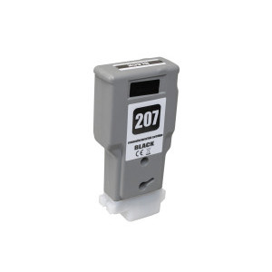 Cartuccia d'inchiostro rigenerata 8789B001, PFI207BK, 300ml Fogli per stampanti Canon (BULK)