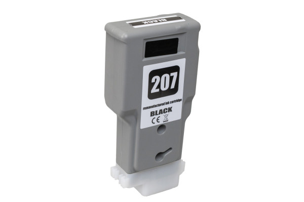 Cartuccia d'inchiostro rigenerata 8789B001, PFI207BK, 300ml Fogli per stampanti Canon (BULK)