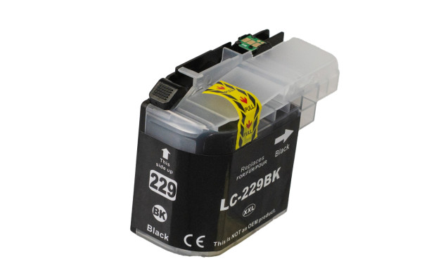 Kompatible Tintenpatrone LC229XLBK, 58ml Seiten für den Drucker Brother (BULK)