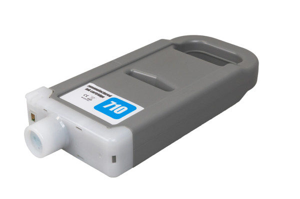 Renovierte Tintenpatrone 2355C001, PFI710C, 700ml Seiten für den Drucker Canon (BULK)
