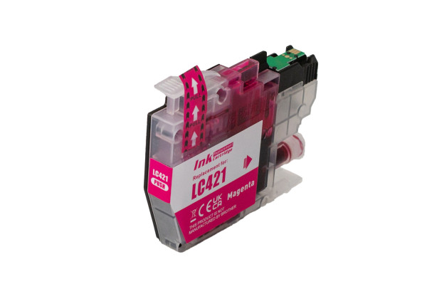 Kompatible Tintenpatrone LC421M, 200 Seiten für den Drucker Brother (ORINK BULK)