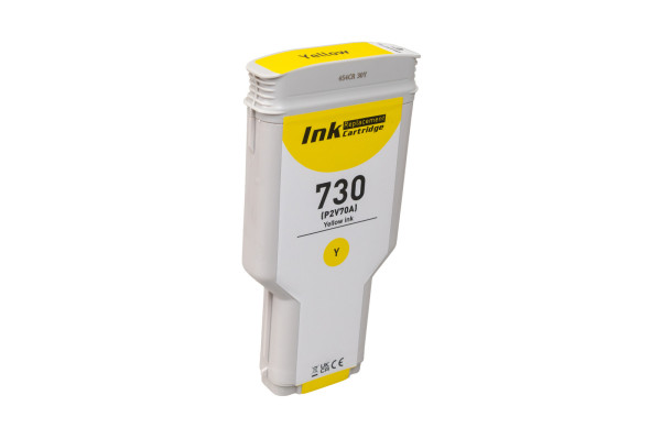 Kompatibilní inkoustová náplň P2V64A, no.730 Y, 130ml listů pro tiskárny HP (ORINK BULK)