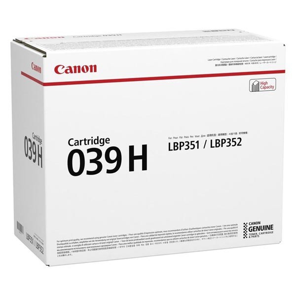 Canon original toner 039 H BK, 0288C001, black, 25000str., high capacity