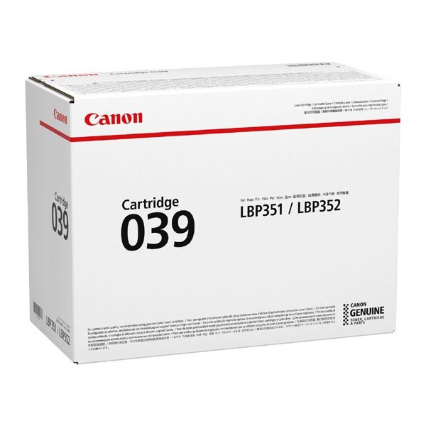 Canon originální toner 039 BK, 0287C001, black, 11000str.