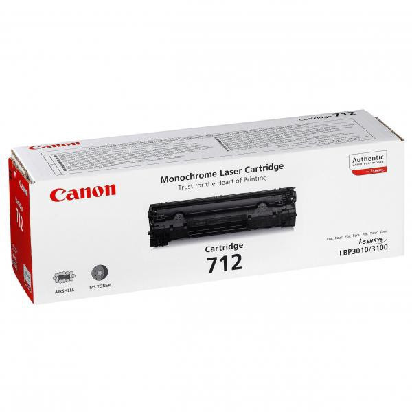 Canon original toner CRG712, black, 1500str., 1870B002, Canon LBP-3100, O