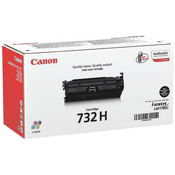 Canon original toner 732 H BK, 6264B002, black, 12000str., high capacity