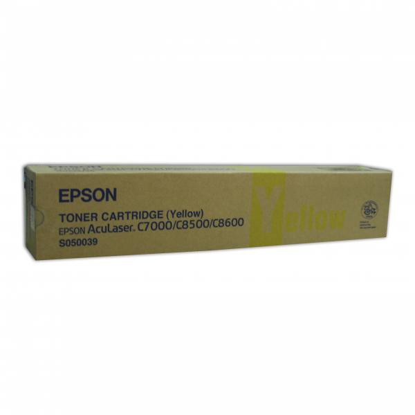 Epson original toner C13S050039, yellow, 6000str., Epson AcuLaser C8500, 8500PS, 8600, 8600PS, O