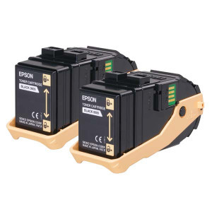 Epson original toner C13S050609, black, 13000str., dual pack