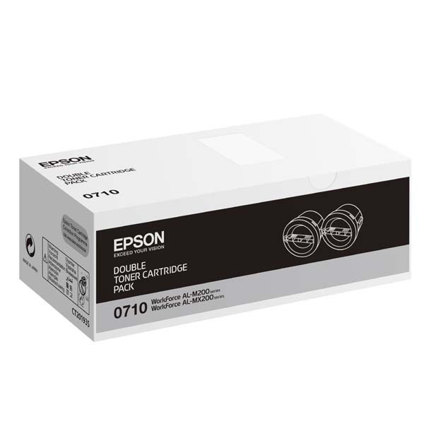 Epson original toner C13S050710, black, 5000 (2x2500)str., Epson AcuLaser M200, MX200, O