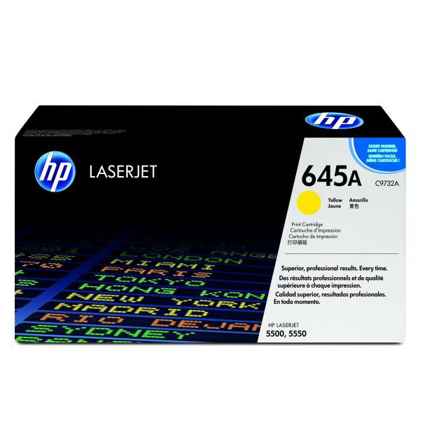 HP originální toner C9732A, HP 645A, yellow, 12000str.