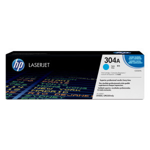 HP original toner CC531A, HP 304A, cyan, 2800str., poškodený obal typ A