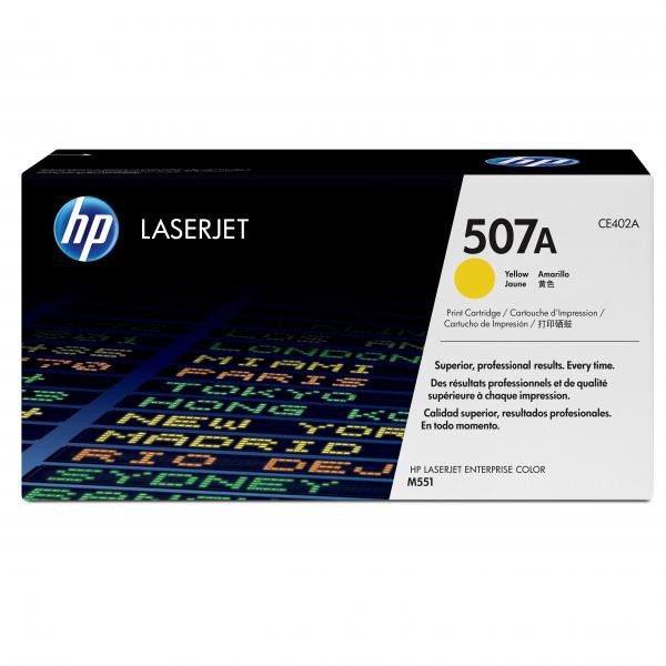 HP original toner CE402A, HP 507A, yellow, 6000str.