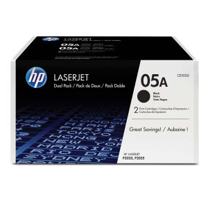 HP original toner CE505D, HP 05A, black, 4600 (2x2300)str., 2ks
