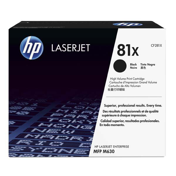 HP original toner CF281X, HP 81X, black, 25000str.