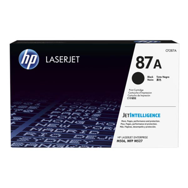 HP originální toner CF287A, HP 87A, black, 8550str., 930g