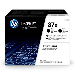HP original toner CF287XD, HP 87X, black, 36000 (2x18000)str., dual pack, 2x2,7 kg