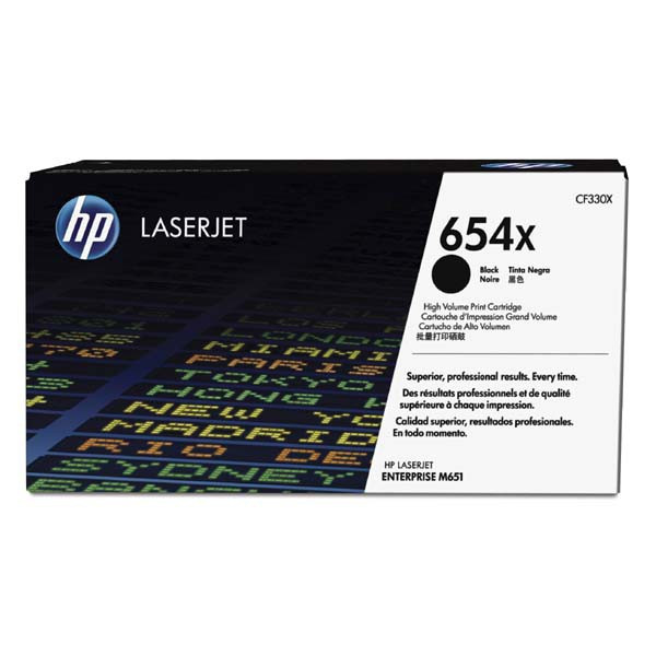 HP original toner CF330X, HP 654X, black, 20500str.