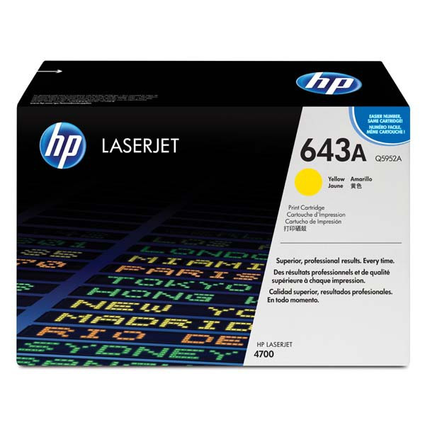 HP original toner Q5952A, HP 643A, yellow, 10000str.