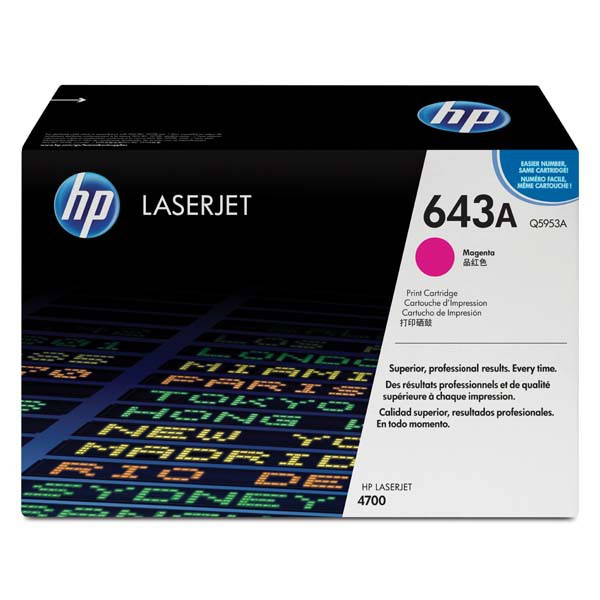 HP originální toner Q5953A, HP 643A, magenta, 10000str.