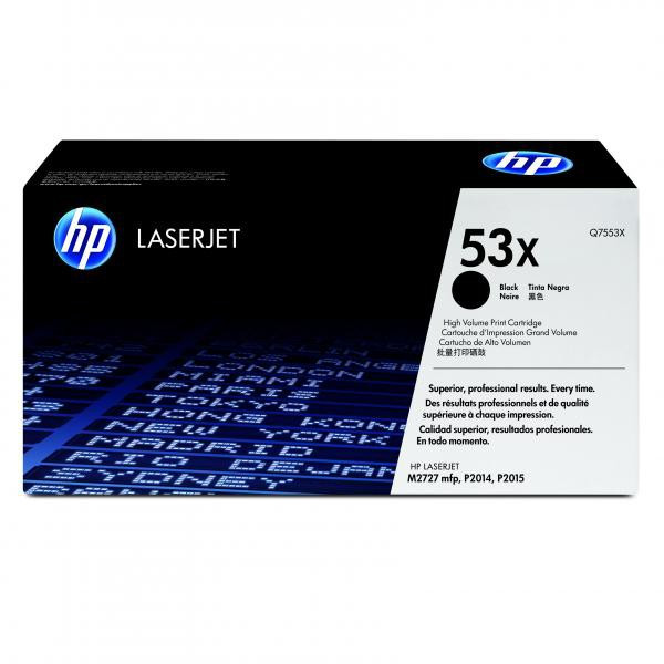 HP originální toner Q7553X, HP 53X, black, 7000str.