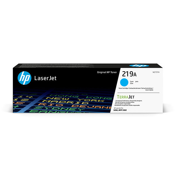 HP TerraJet original toner W2191A, HP 219A, cyan, 1200str.