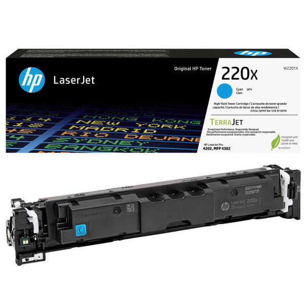 HP original toner W2201X, HP 220X, cyan, 5500str., high capacity