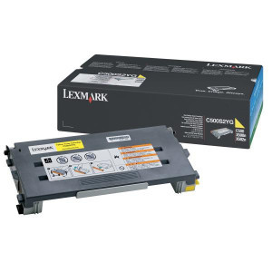 Lexmark originál toner C500S2YG, yellow, 1500str., return