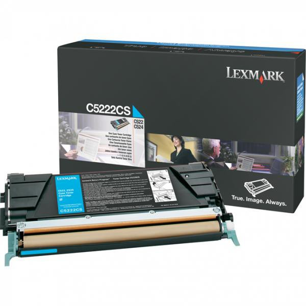 Lexmark original toner C5222CS, cyan, 3000str.
