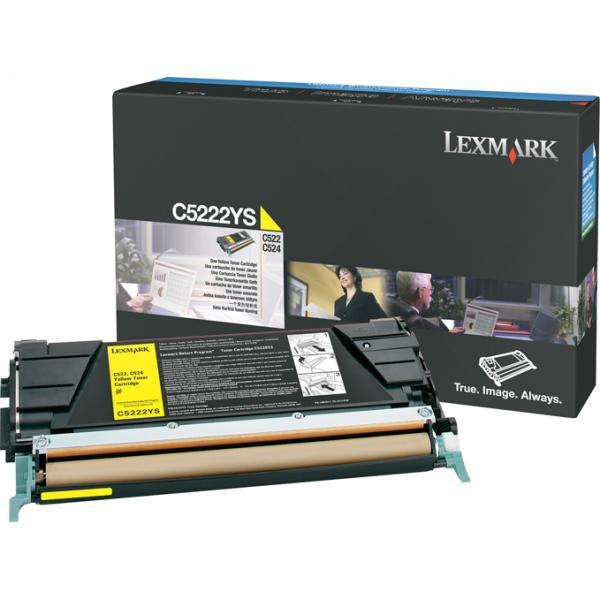 Lexmark original toner C5222YS, yellow, 3000str.