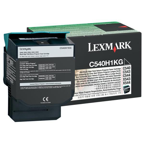 Lexmark originální toner C540H1KG, black, 2500str., high capacity, return