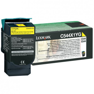 Lexmark originál toner C544X1YG, yellow, 4000str., extra high capacity, return