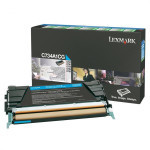 Lexmark originální toner C734A1CG, cyan, 6000str., return