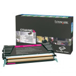 Lexmark original toner C734A1MG, magenta, 6000str., return