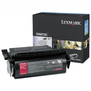 Lexmark original toner 12A0725, black, 23000str.