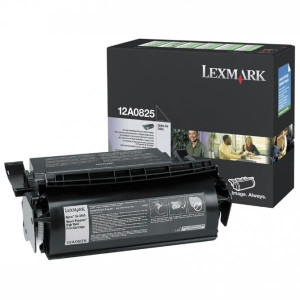 Lexmark original toner 12A0825, black, 23000str., return