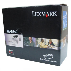 Lexmark originální toner 12A5840, black, 10000str., return