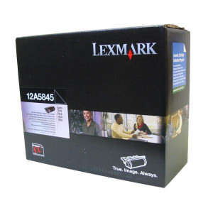Lexmark originál toner 12A5845, black, 25000str., high capacity, return