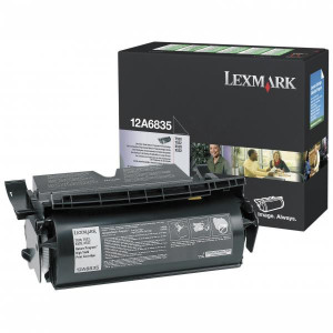Lexmark original toner 12A6835, black, 20000str., return