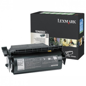 Lexmark originál toner 12A6865, black, 30000str., return