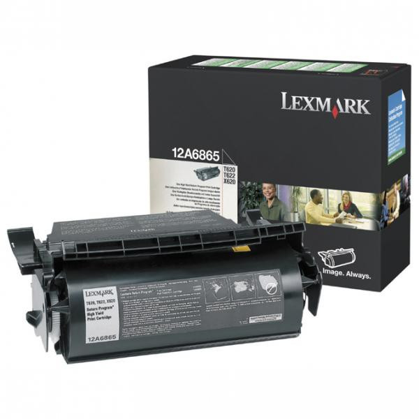 Lexmark originál toner 12A6865, black, 30000str., return
