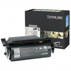 Lexmark originál toner 12A6869, black, 10000str., label application, return