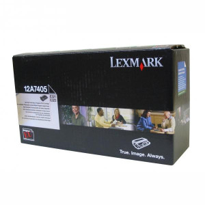 Lexmark original toner 12A7405, black, 6000str., return