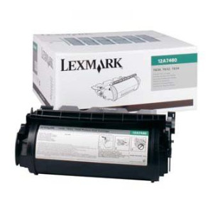 Lexmark original toner 12A7460, black, 5000str., return