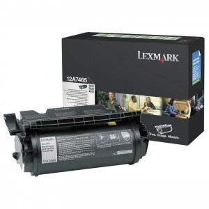 Lexmark originál toner 12A7465, black, 32000str., return